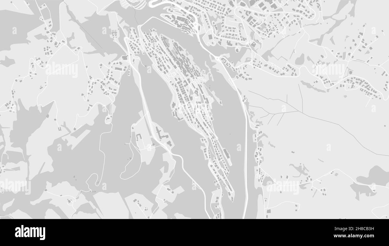 Carte d'arrière-plan vectorielle de la région de Saint-Marin, blanc et gris clair, illustration de la cartographie des rues et de l'eau.Format écran large, affichage numérique à plat Illustration de Vecteur