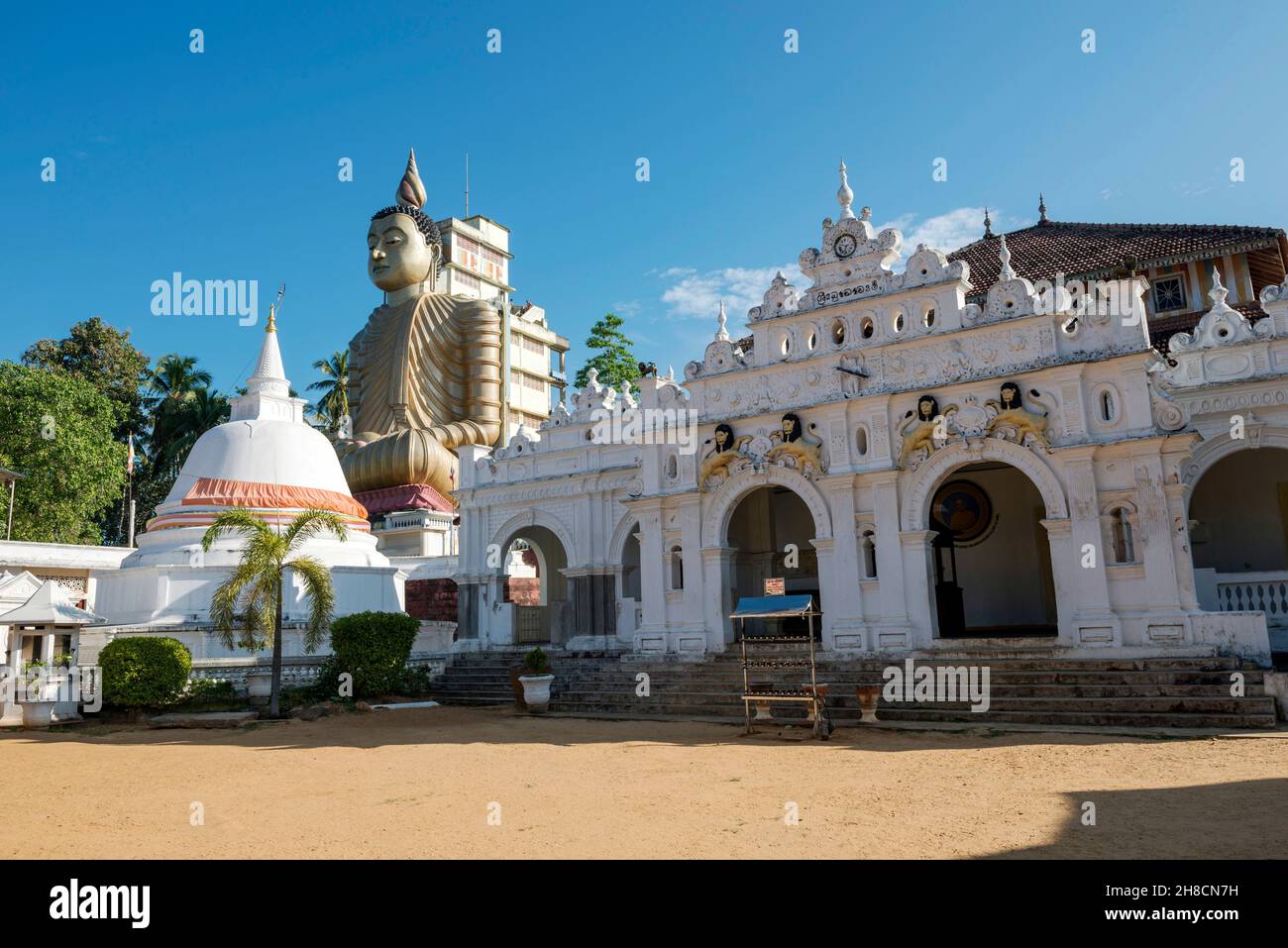 Sri Lanka, Province du Sud, Sud du Sri Lanka, Sri Lanka Süd, au sud du Sri Lanka, Dikwela temple Temple Wewurukannala Vihara Banque D'Images