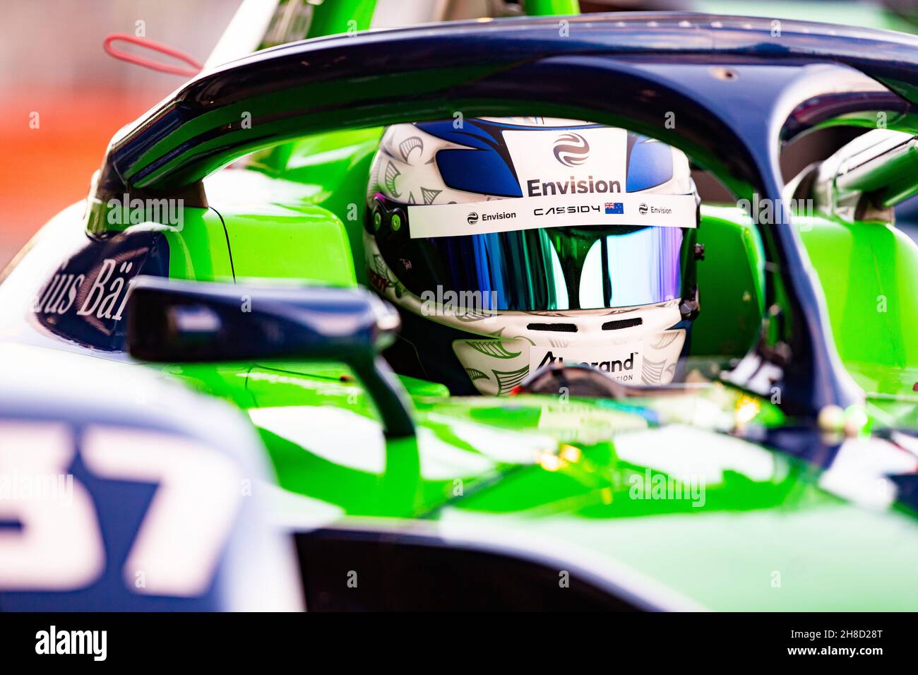 Cassidy Nick (nzl), Envision Racing, Audi e-tron FE07, portrait lors de l'épreuve pré-saison du Championnat du monde de Formule E 2021-22 de la FIA, sur le circuit Ricardo Tormo du 28 novembre au 2 décembre 2021 à Valence, Espagne - photo: Joao Filipe/DPPI/LiveMedia Banque D'Images