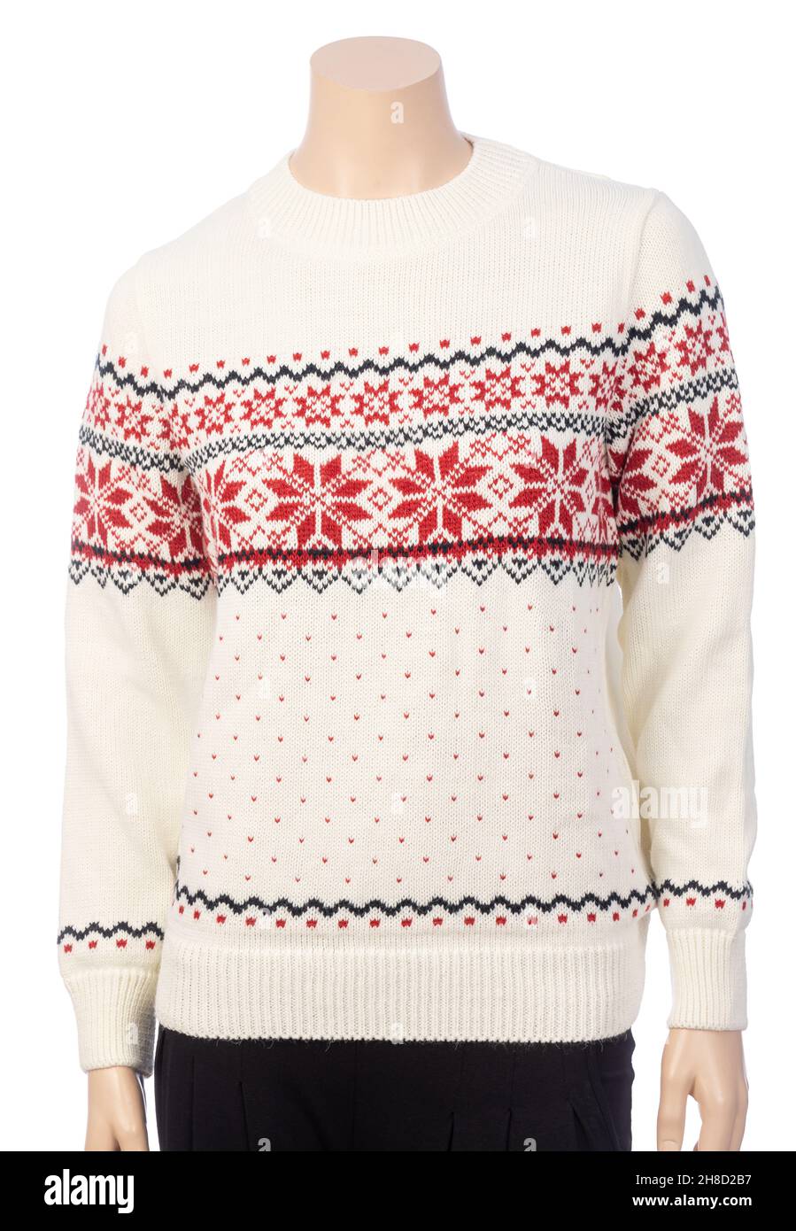 Confortable et chaud pour femme, ce pull en laine de style scandinave au  design traditionnel est orné d'un motif rose norvégien (Selburose) sur une  femme M Photo Stock - Alamy