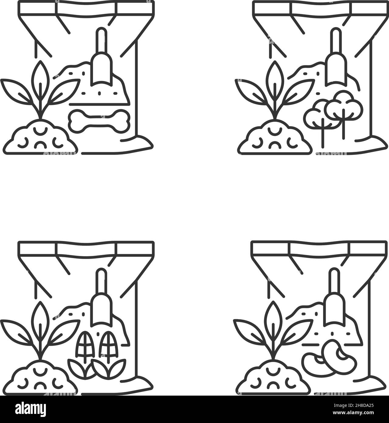 Ensemble d'icônes linéaires de suppléments organiques Illustration de Vecteur Ensemble d'icônes linéaires de suppléments organiques Illustration de Vecteur