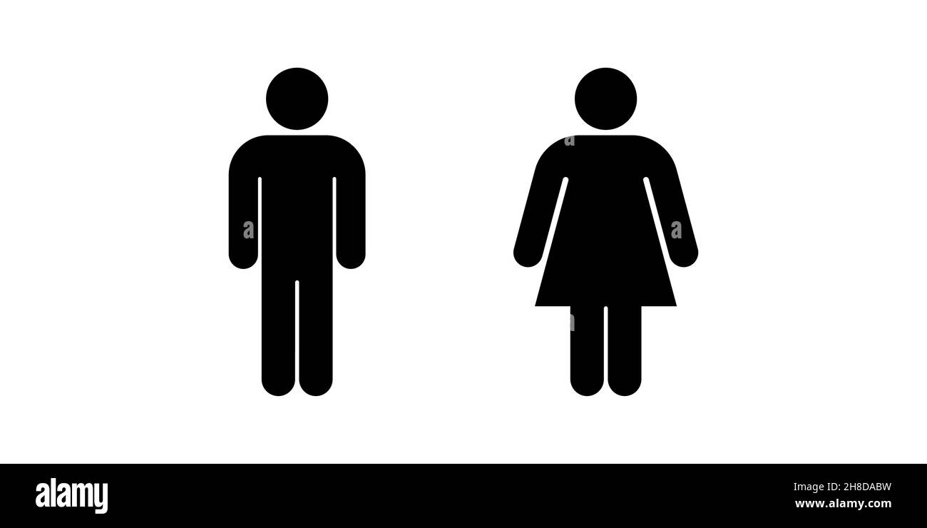 Homme et femme Icon design simple Illustration de Vecteur