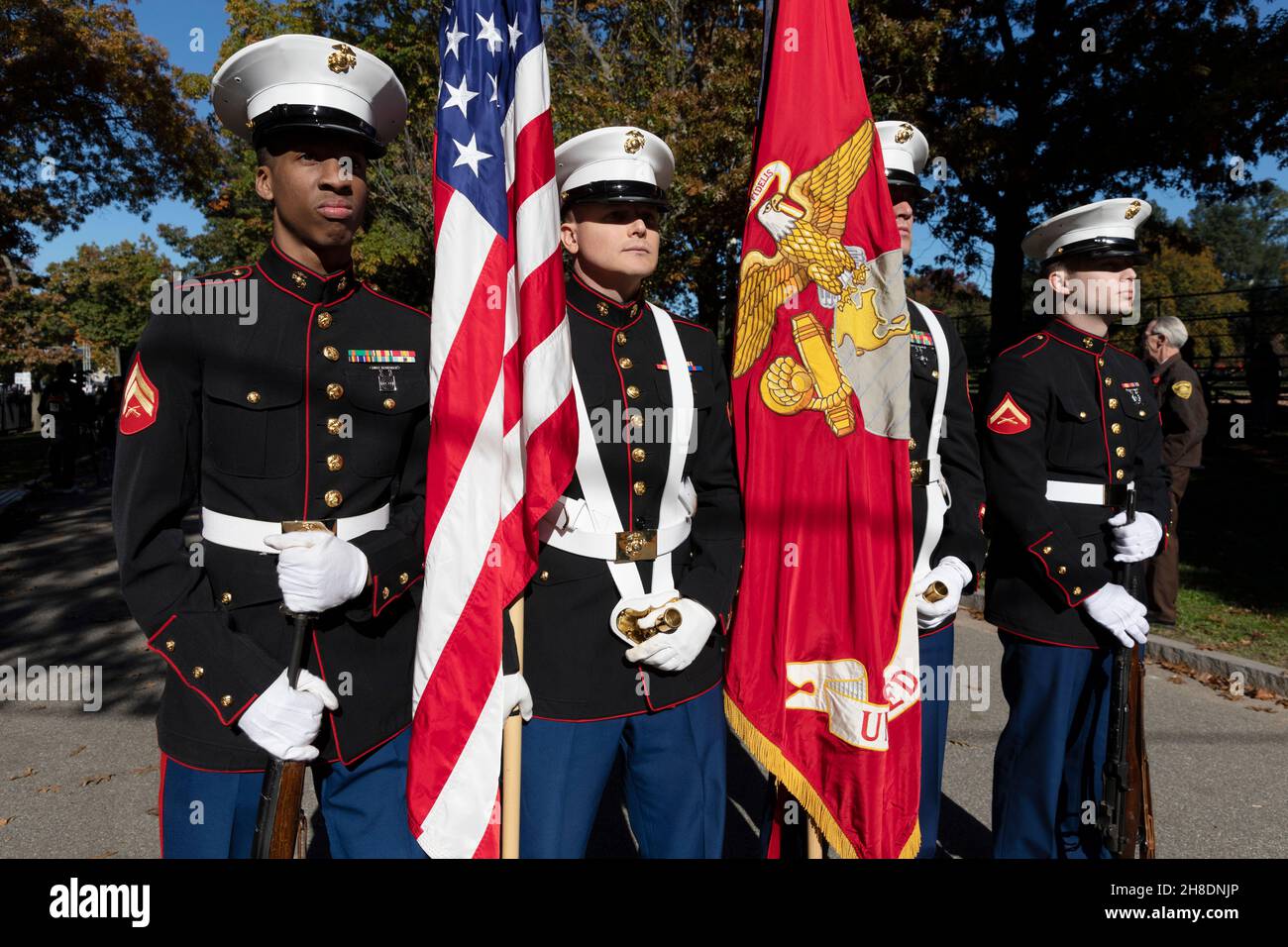 Color Guard Marine Banque D'Images