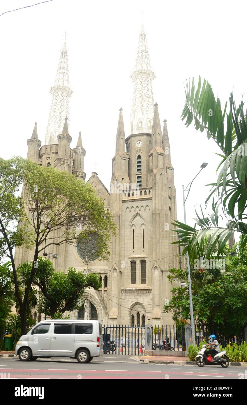 La cathédrale de Jakarta est une cathédrale catholique romaine de Jakarta, en Indonésie, qui est également le siège de l'archevêque catholique de Jakarta Banque D'Images