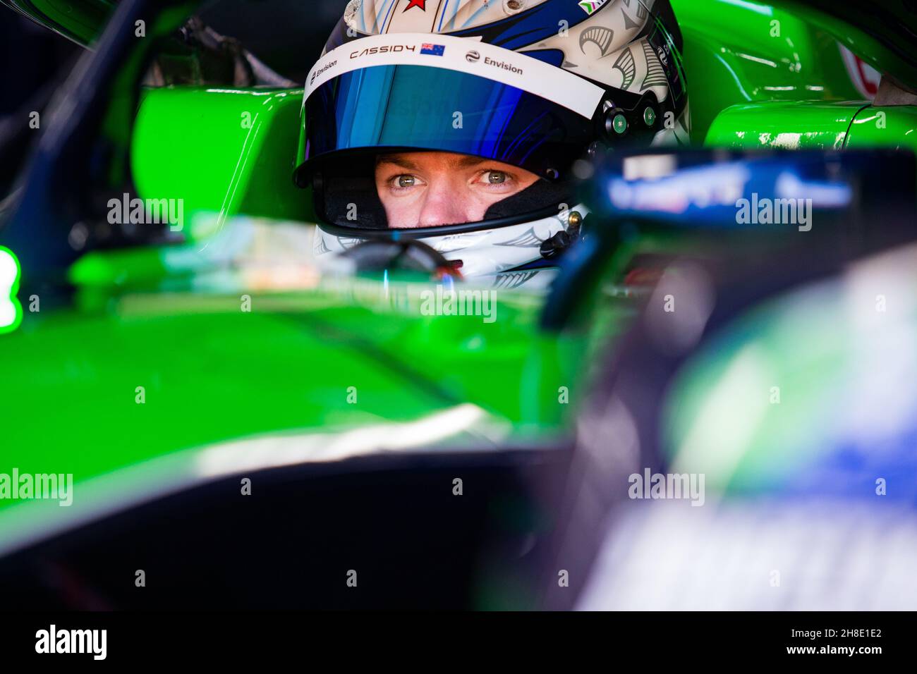 Cassidy Nick (nzl), Envision Racing, Audi e-tron FE07, portrait lors de l'épreuve pré-saison du Championnat du monde de Formule E 2021-22 de la FIA, sur le circuit Ricardo Tormo du 28 novembre au 2 décembre 2021 à Valence, Espagne - photo: Joao Filipe/DPPI/LiveMedia Banque D'Images