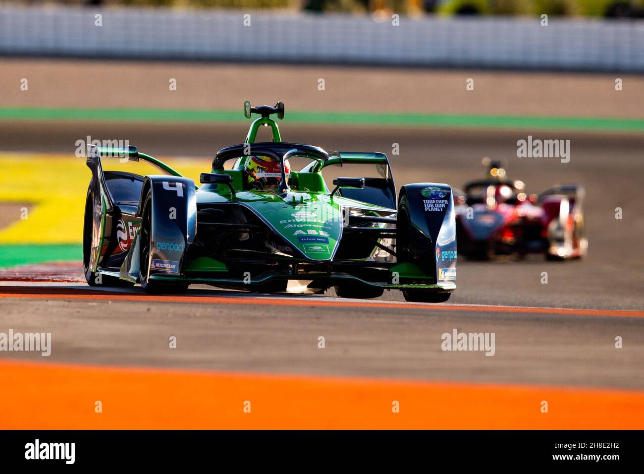 04 Frijns Robin (nld), Envision Racing, Audi e-tron FE07, action lors de l'épreuve pré-saison du Championnat du monde de Formule E 2021-22 de la FIA, sur le circuit Ricardo Tormo du 28 novembre au 2 décembre 2021 à Valence, Espagne - photo: Joao Filipe/DPPI/LiveMedia Banque D'Images