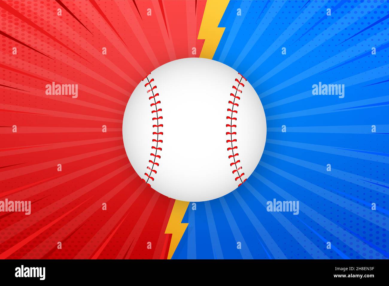 Points de balle de baseball, couture en dentelle rouge isolée sur l'arrière-plan contre. Illustration de Vecteur