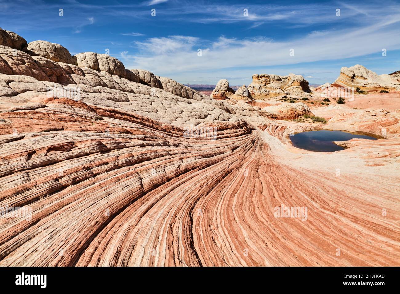 White Pocket rock formations, Vermilion Cliffs National Monument, Arizona, USA Banque D'Images