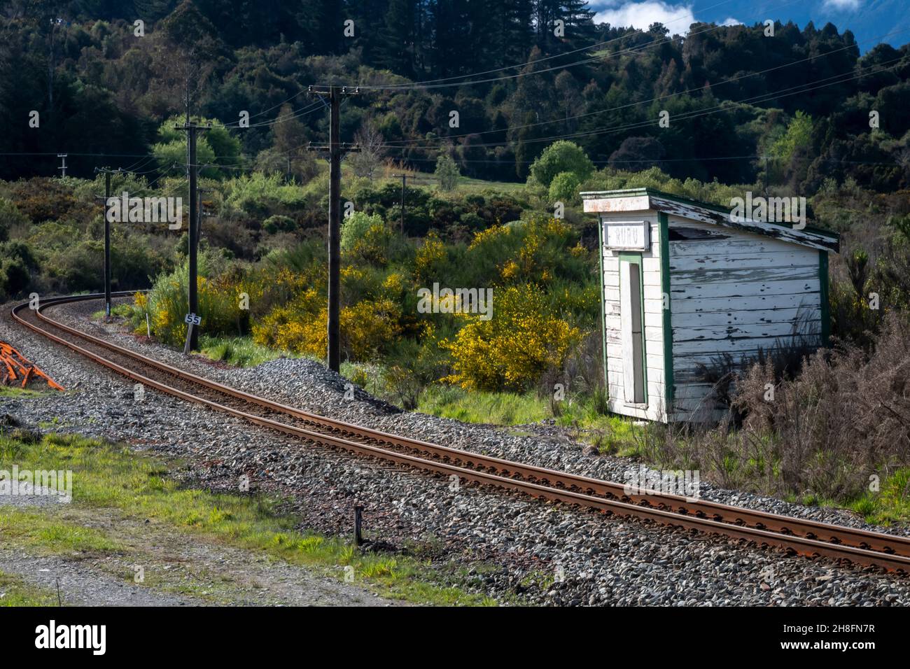 Ruru Station, près de Moana, Westland, Île du Sud, Nouvelle-Zélande Banque D'Images