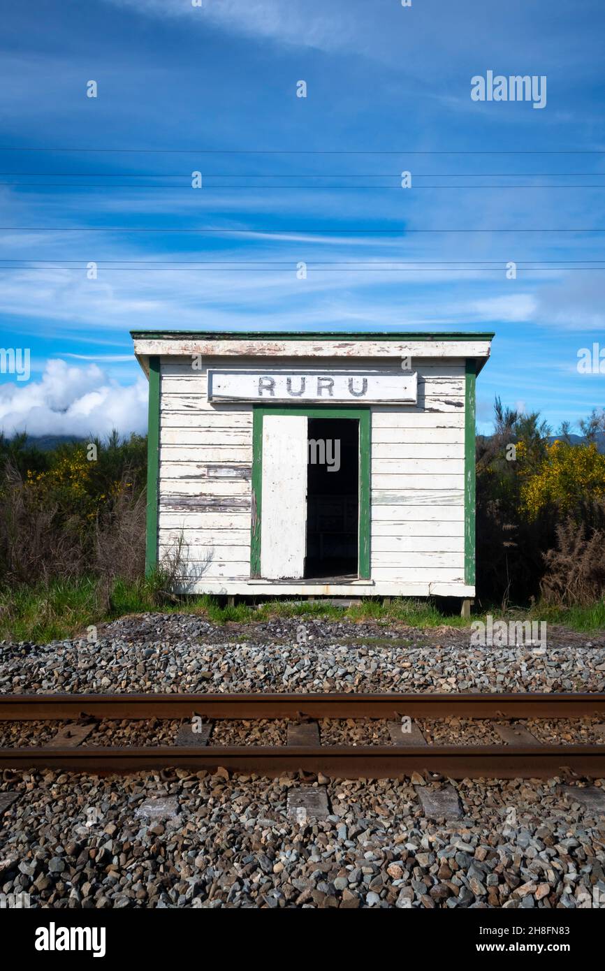 Ruru Station, près de Moana, Westland, Île du Sud, Nouvelle-Zélande Banque D'Images