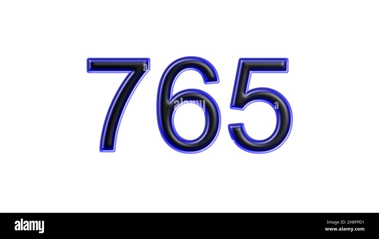 Number 765 Text Number 765 Banque de photographies et d’images à haute résolution - Alamy