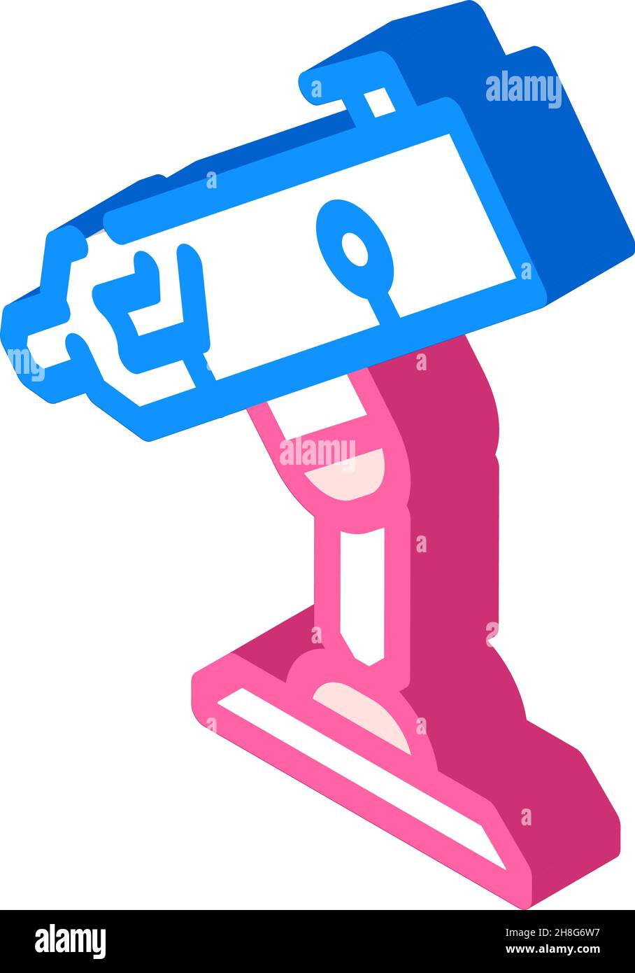 illustration vectorielle d'icône isométrique de l'équipement de télescope Illustration de Vecteur