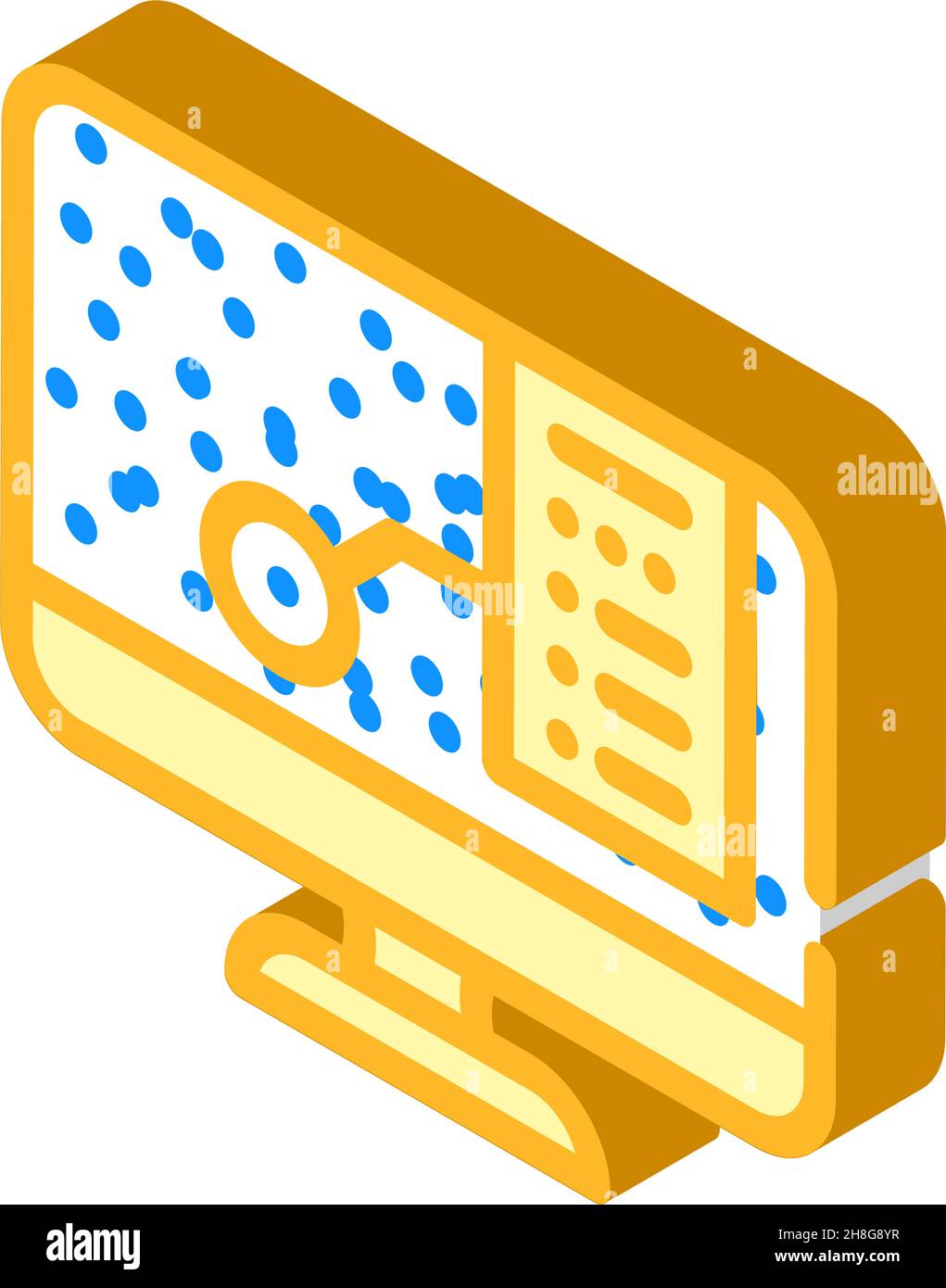 illustration du vecteur d'icône isométrique du planétarium virtuel Illustration de Vecteur