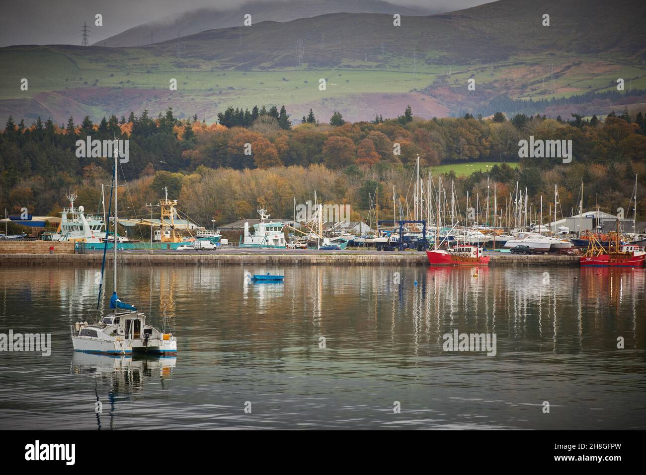 Dickies Marine Services Ltd Bangor, Gwynedd, nord du pays de Galles.Porth Penrhyn Banque D'Images