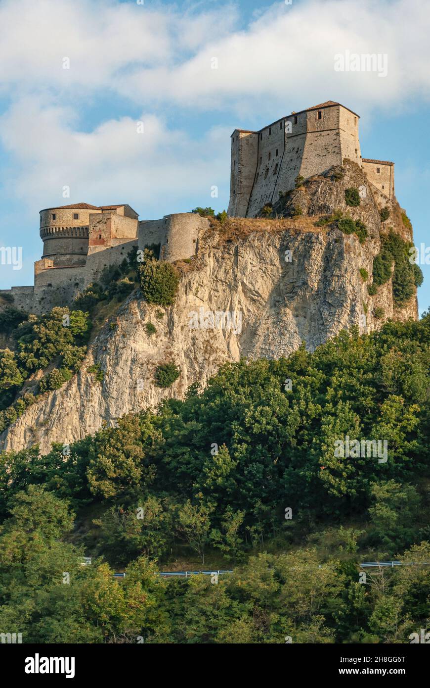 Forteresse (Rocca) de San Leo, Émilie-Romagne, Italie Banque D'Images