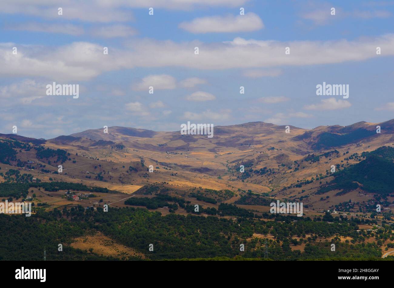 Une magnifique photo de souk Ahras, anciennement Thagaste ou Tagilt, est une commune de la wilaya de Souk Ahras en Algérie Banque D'Images