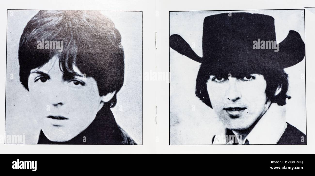 EMI CD Disc Inlay - The Beatles - aide! Banque D'Images