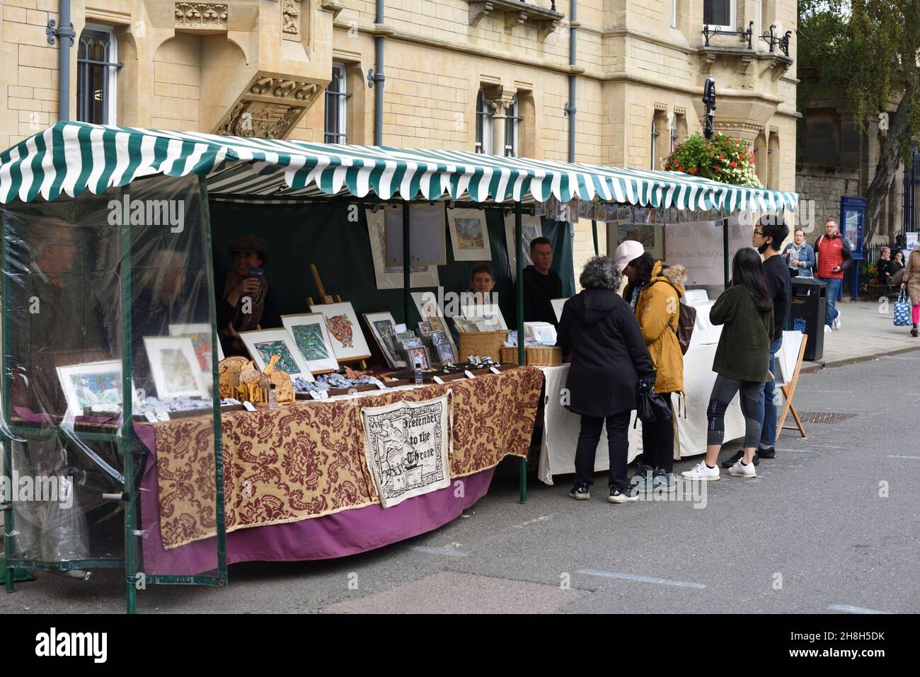 Street Market, Craft Fair ou Art Fair Oxford England Banque D'Images