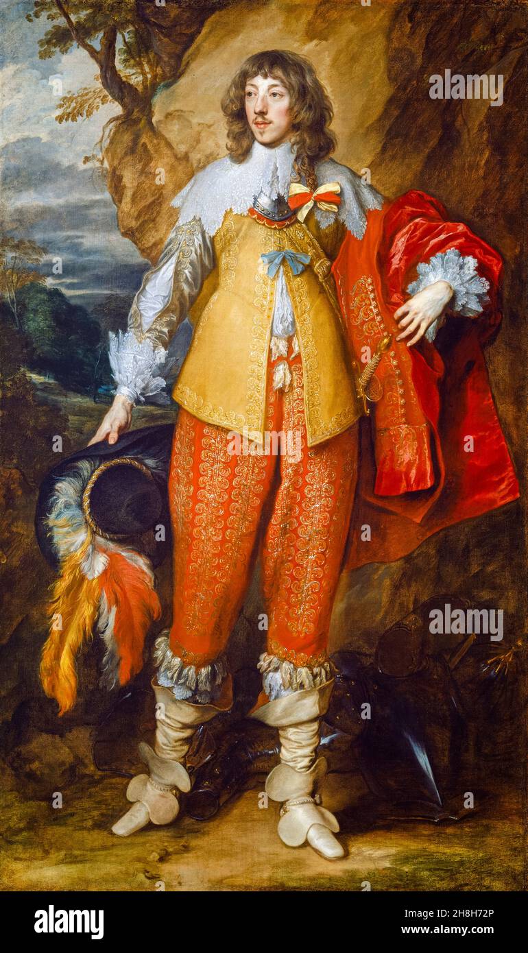 Henri II de Lorraine (Henri II, duc de Lorraine), 5e duc de Guise (1614-1664), aristocrate française et archevêque de Reims (1629-1641), portrait peint par Anthony Van Dyck, vers 1634 Banque D'Images