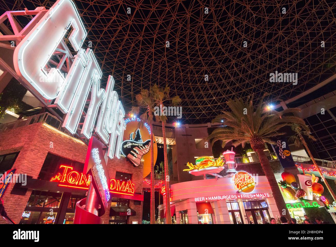 City Walk à Universal studio California USA Banque D'Images