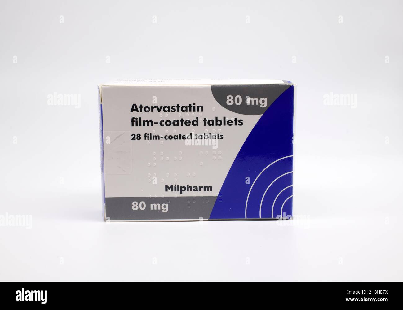 Atorvastatine utilisée pour abaisser le cholestérol Banque D'Images