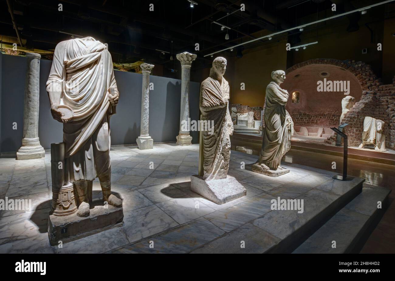 Égypte, Sinaï, Charm-el-Cheikh, musée, salle greco-romain Banque D'Images