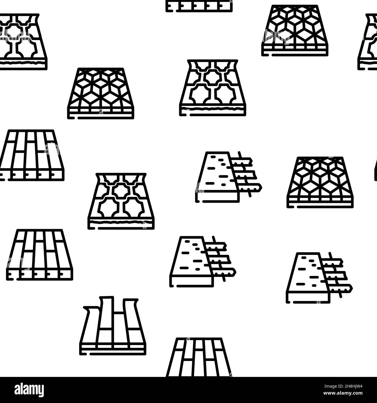 Couches de matériau du sol répétition vectorielle sans couture Illustration de Vecteur