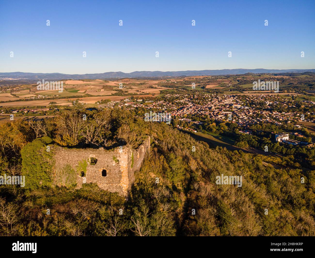 Turluron Vue aérienne de billom Banque de photographies et d’images à haute ...