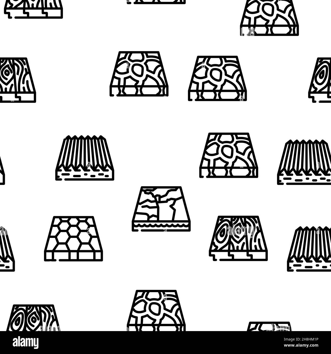 Couches de matériau du sol répétition vectorielle sans couture Illustration de Vecteur