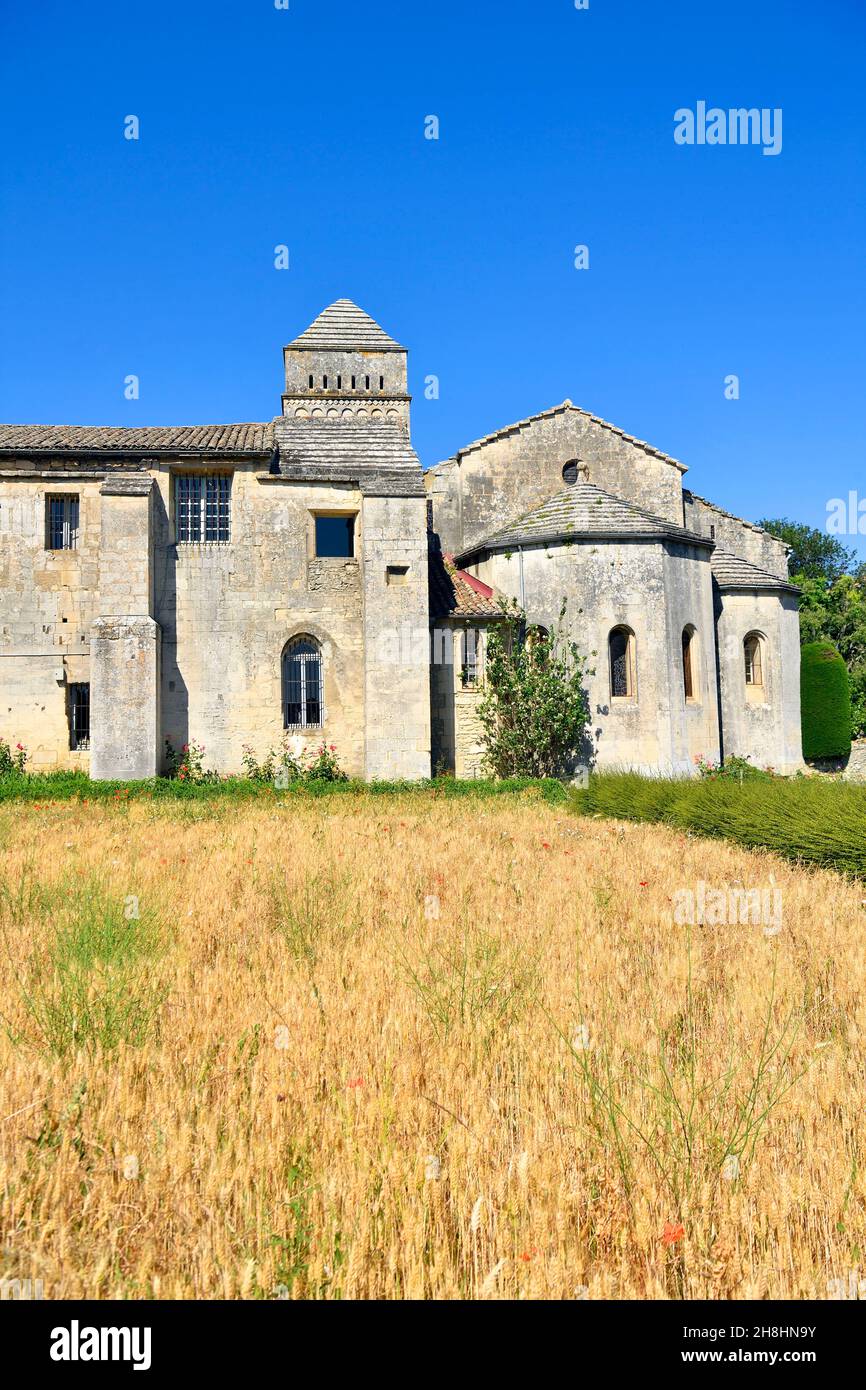 France, Bouches du Rhône, Parc naturel régional des Alpilles, Saint-Rémy-de-Provence, Monastère Saint-Paul-de-Mausole où Van Gogh a vécu en 1889-1890 Banque D'Images