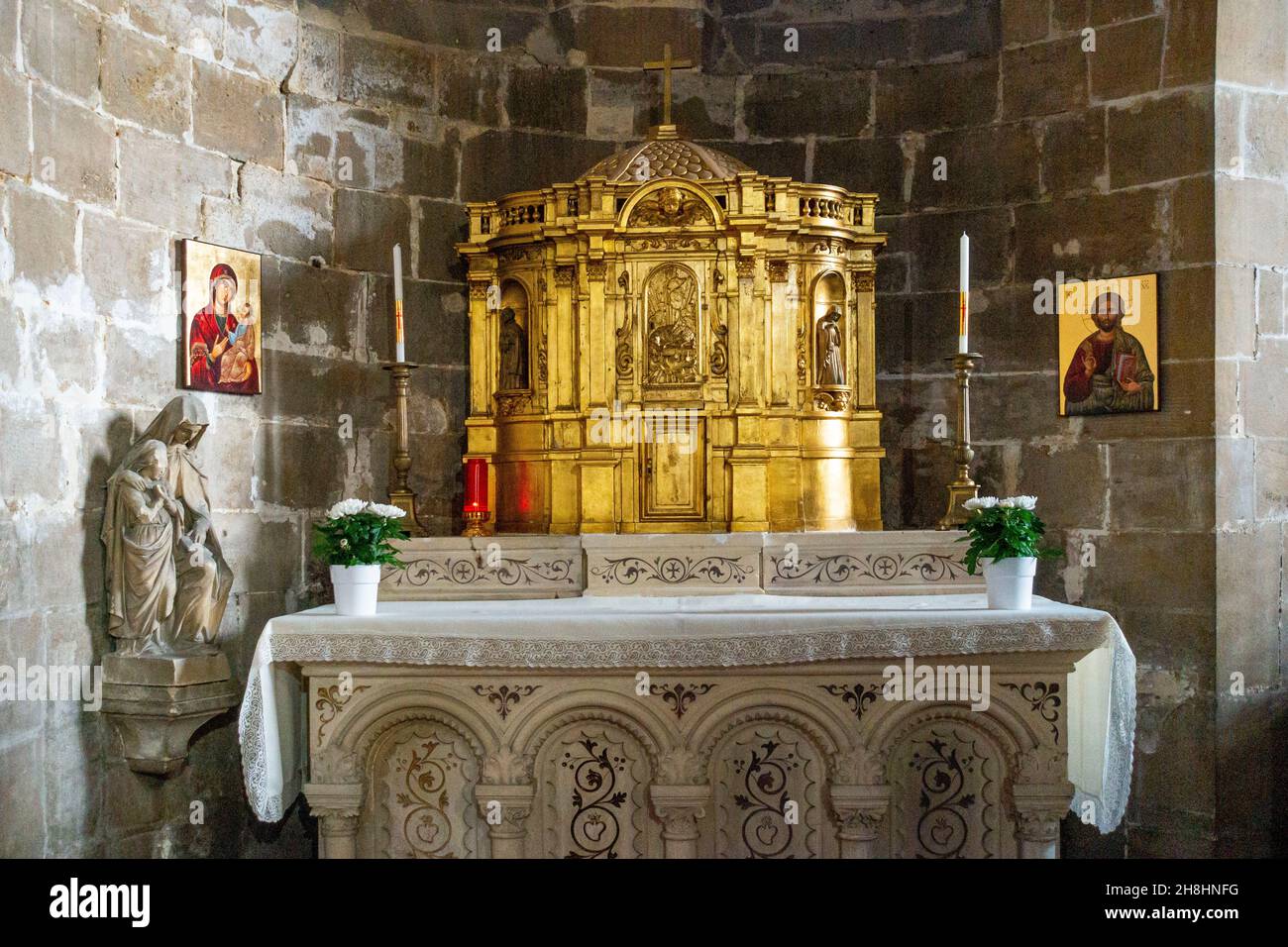 France, Val d'Oise, Auvers sur Oise, l'église peinte par Vincent Van Gogh, parc naturel régional du Vexin français Banque D'Images