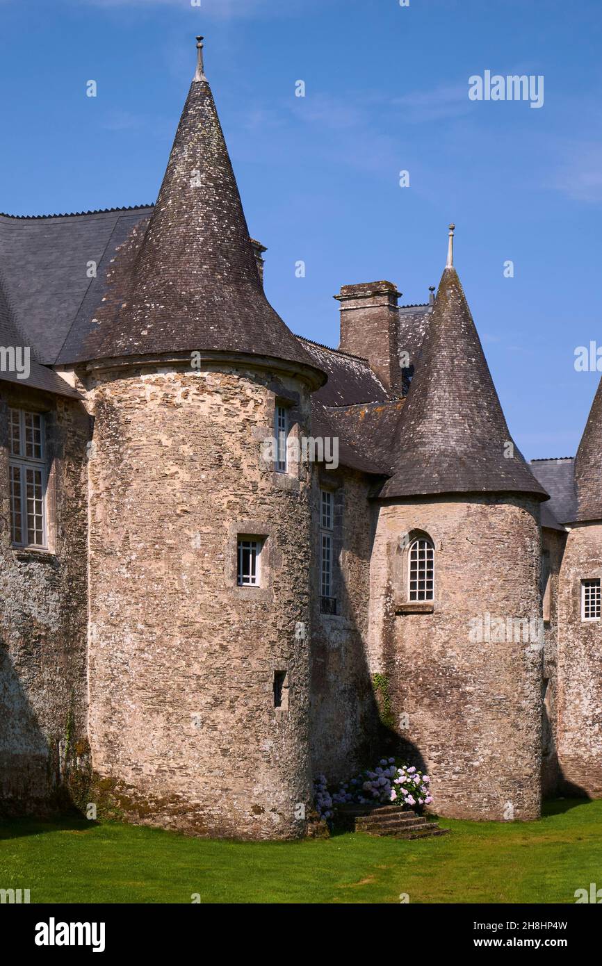 France, Morbihan, Plumelec, le château de Callac, lieu de ralliement ...