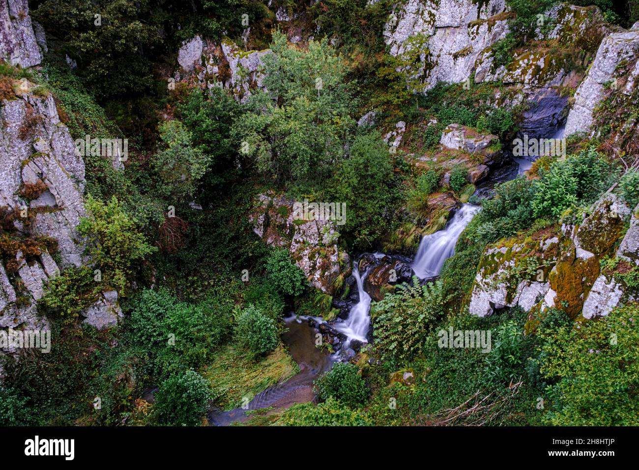 France, Aveyron, Montezic, la chute d'eau de la Saut du chien Banque D'Images