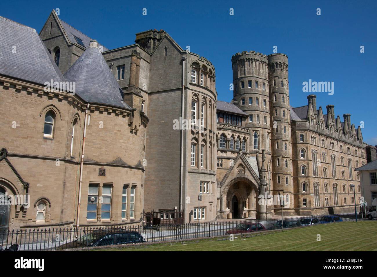 Edward I Old University College (1865), Aberystwyth, Ceredigion, pays de Galles Banque D'Images
