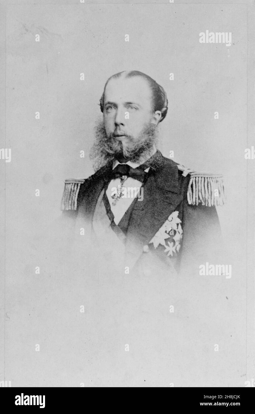 Portrait de Ferdinand Maximilien Joseph ou Maximilien Ier, empereur du Mexique, photographie vers 1850 à 1867 à Trieste Banque D'Images