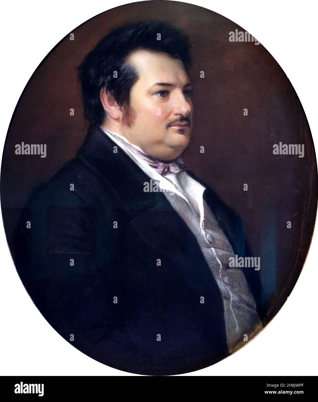 Portrait d'Honoré de Balzac par Jean Alfred Gérard-Séguin Honoré de Balzac (1799 – 1850) romancier et dramaturge français. Banque D'Images