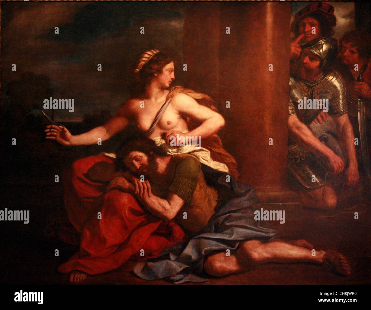Samson et Delilah, 1654, par Guercino Banque D'Images