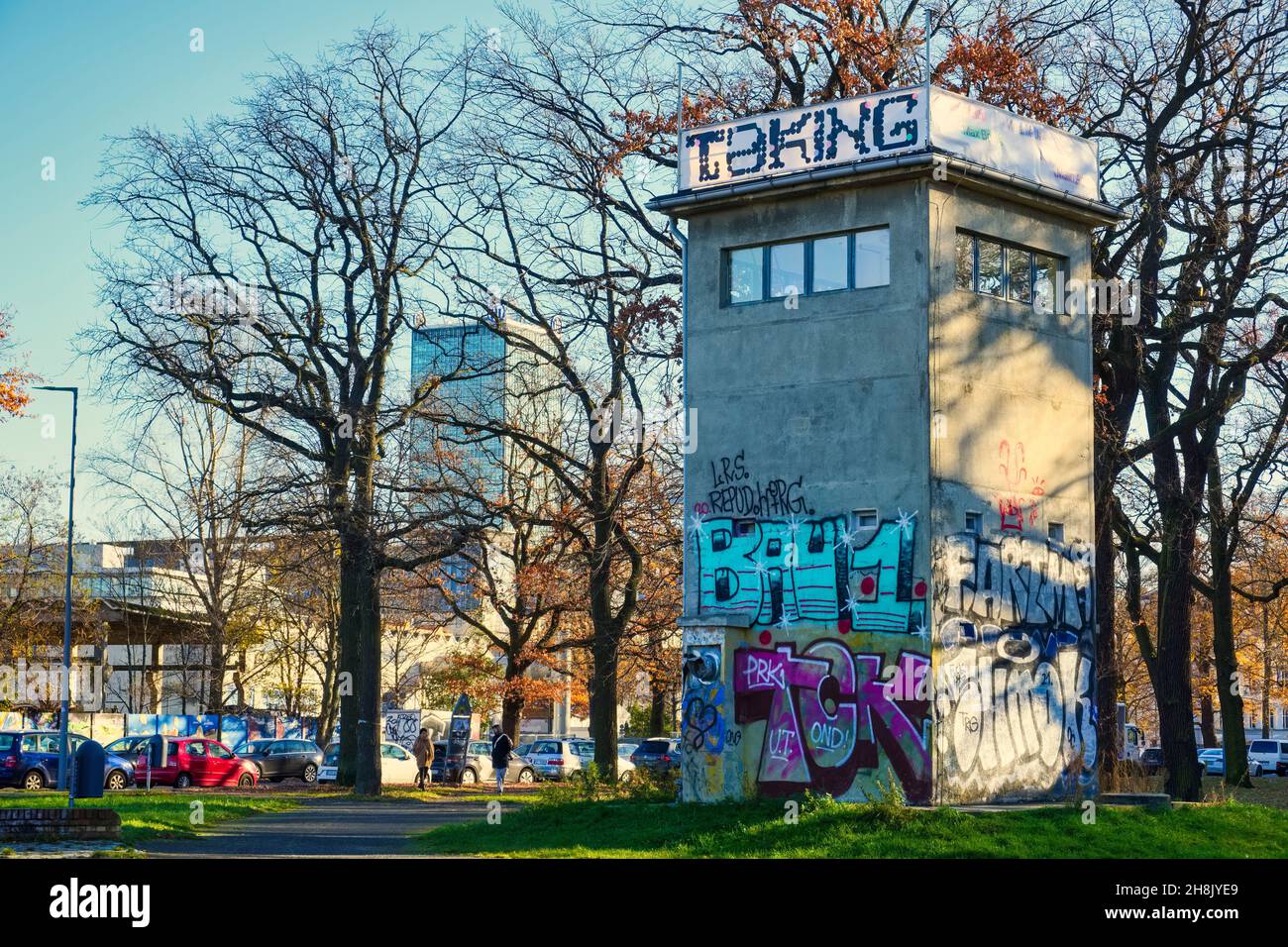 Ancienne tour de la Garde, Schlesischer Busch, Berlin, Allemagne Banque D'Images