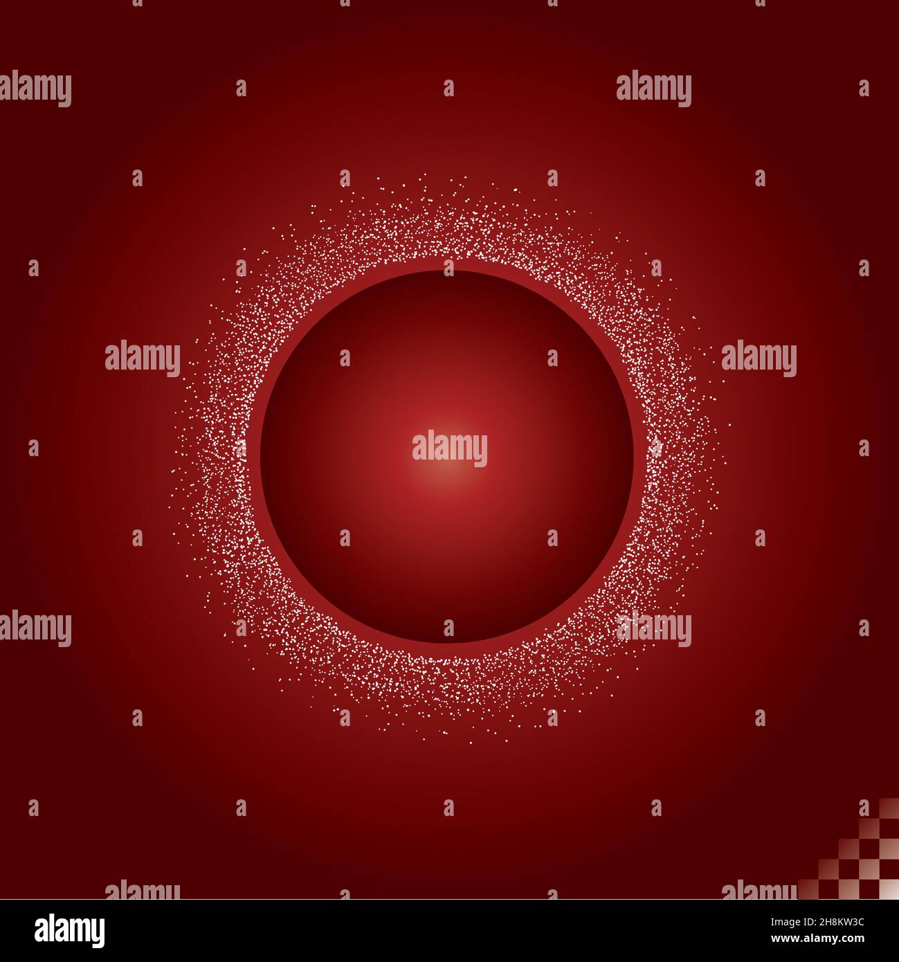 Bouclier énergétique rouge protégeant, métaphore abstraite force feild Illustration de Vecteur