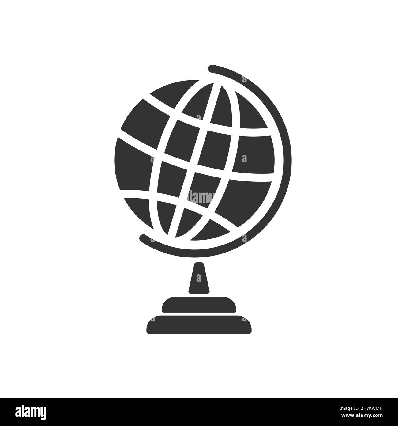 L'icône en forme de globe. Globe terrestre. Télévision Vector illustration Illustration de Vecteur