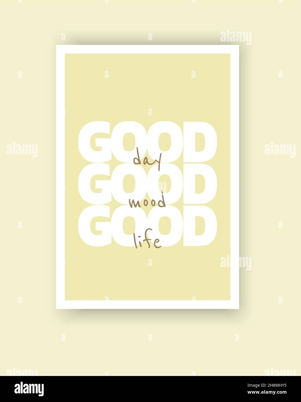 Bonne Journee Bonne Humeur Bonne Vie Vecteur Affiche Bleue Minimaliste Citations Motivationnelles Et Inspirantes Pensees Positives Affirmations Image Vectorielle Stock Alamy