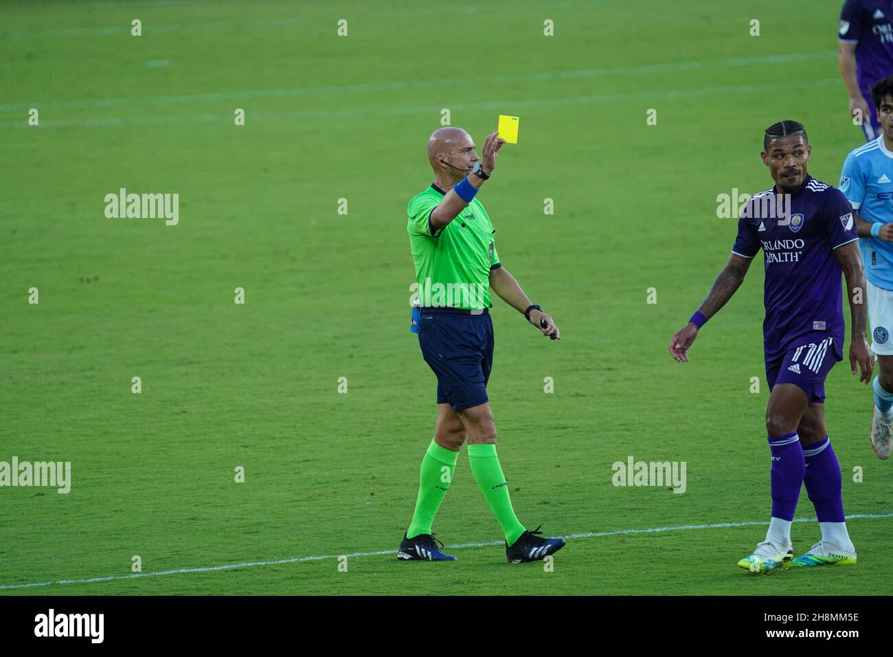 Orlando, Floride, États-Unis, 8 mai 2021,Le New York City FC fait face à Orlando City SC au stade Exploria à Orlando, Floride, États-Unis (photo : Marty Jean-Louis Banque D'Images