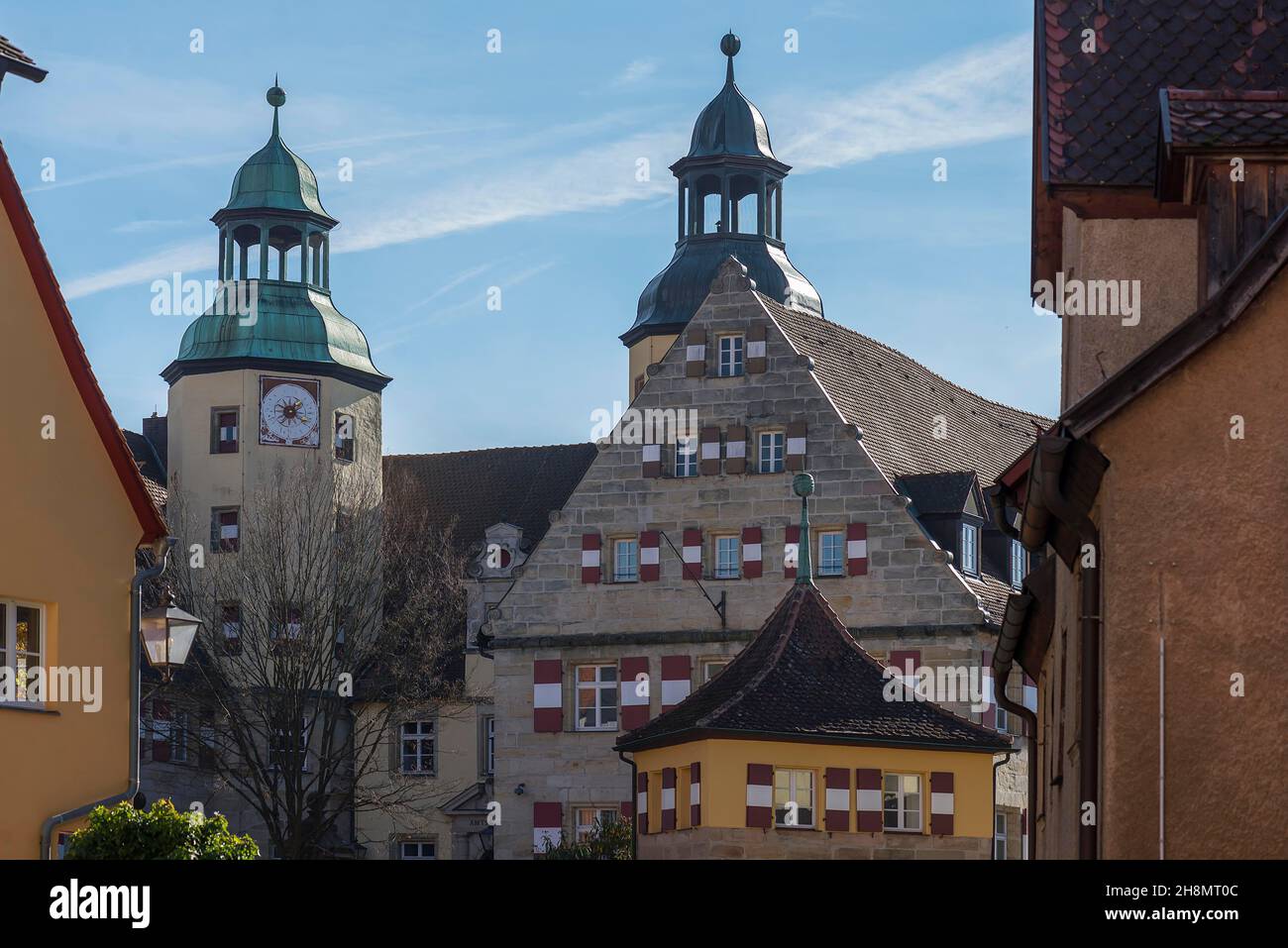 Ancien château, depuis le XVe siècle, Pflegamt et aujourd'hui le siège de la cour de district I, hersbruck.Moyenne-Franconie, Bavière, Allemagne Banque D'Images