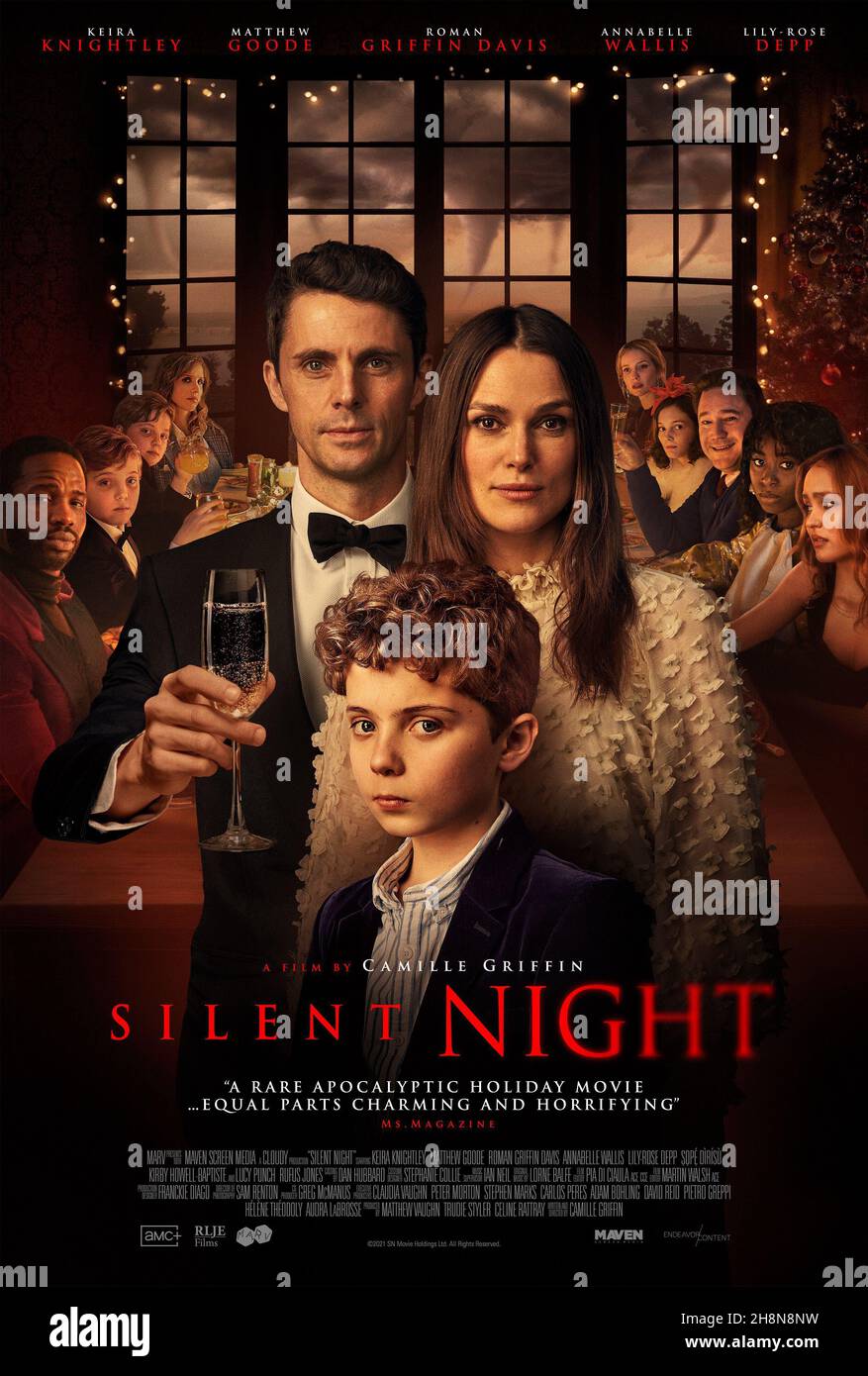 KEIRA KNIGHTLEY et MATTHEW GOODE dans SILENT NIGHT (2021), réalisé par CAMILLE GRIFFIN.Credit: Marv films / Maven Screen Media / Album Banque D'Images