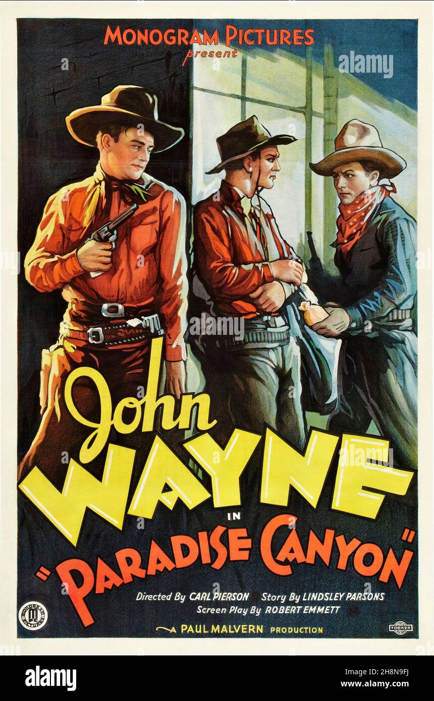 JOHN WAYNE dans PARADISE CANYON (1935), réalisé par CARL PIERSON.Credit: LONE STAR PRODUCTIONS/PHOTOS MONGRAM / Album Banque D'Images