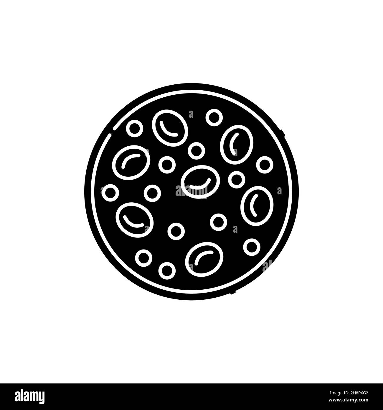 Icône de couleur de la ligne de glucose sanguin. Diabète. Concept de formule chimique structurelle. Style de vie végétalien. Contour modifiable. Illustration de Vecteur