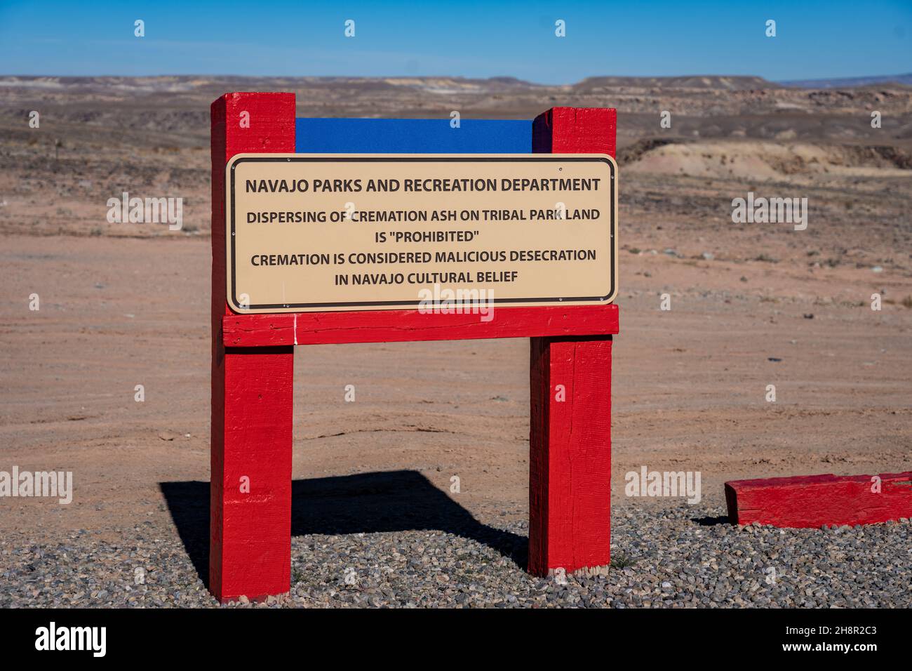 Panneau à four Corners Monument, sud-ouest des États-Unis Banque D'Images