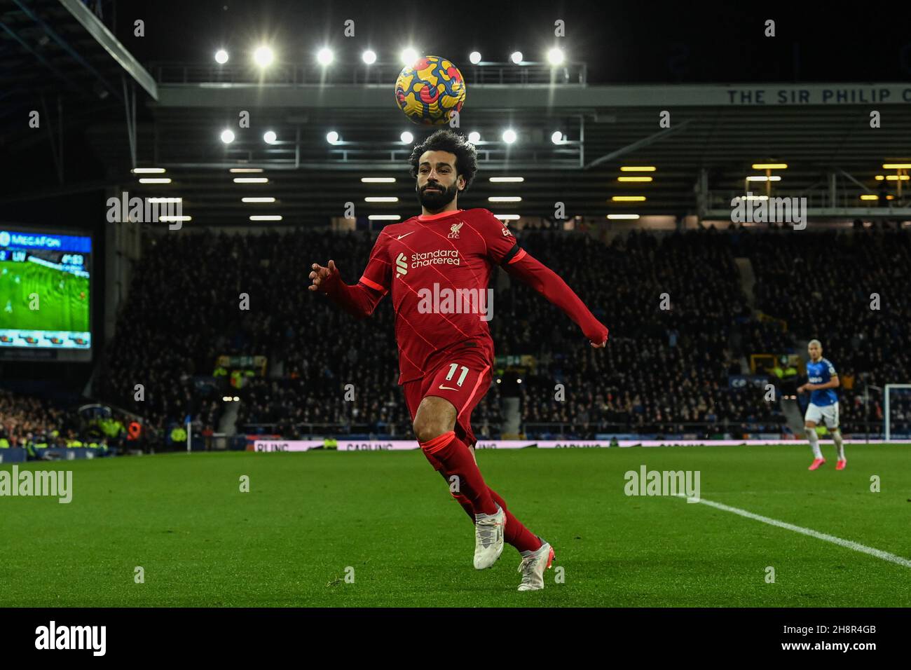 Mo Salah #11 de Liverpool en action pendant le match Banque D'Images