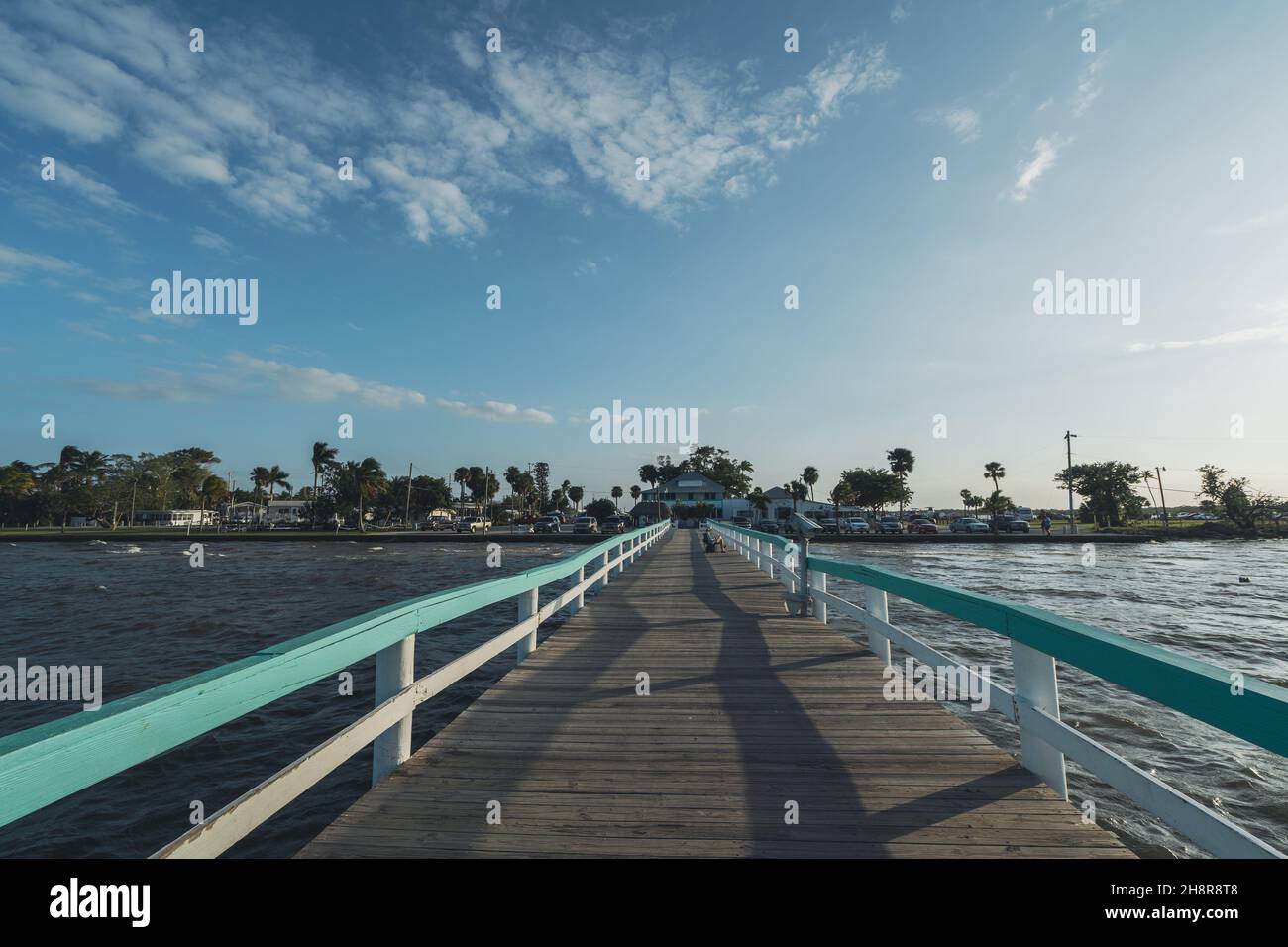 Bookelia Pier Pine Island, Floride Banque D'Images