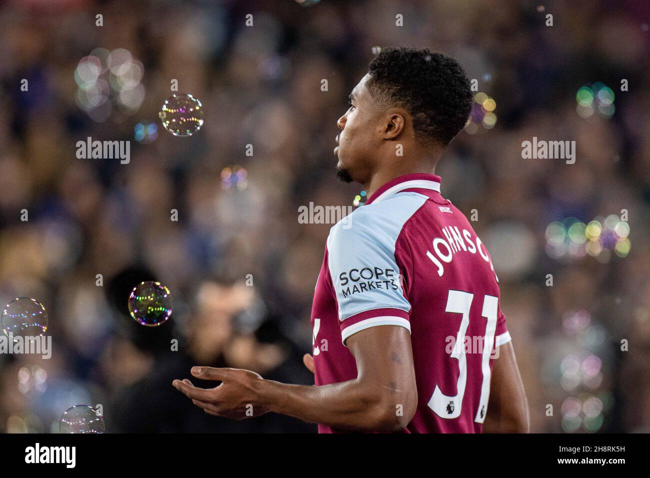 LONDRES, ANGLETERRE - 01 DÉCEMBRE : Ben Johnson de West Ham United lors du match de la Premier League entre West Ham United et Brighton & Hove Albion au stade de Londres, le 1er décembre 2021 à Londres, en Angleterre.(Photo de Sebastian Frej) crédit: Sebo47/Alamy Live News Banque D'Images